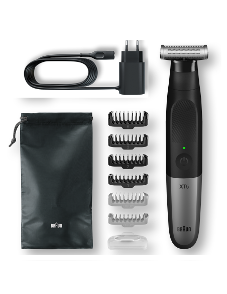 XT5200 Braun Series X habemetrimmer/piirel, pardel ja kehahoolduskomplekt meestele