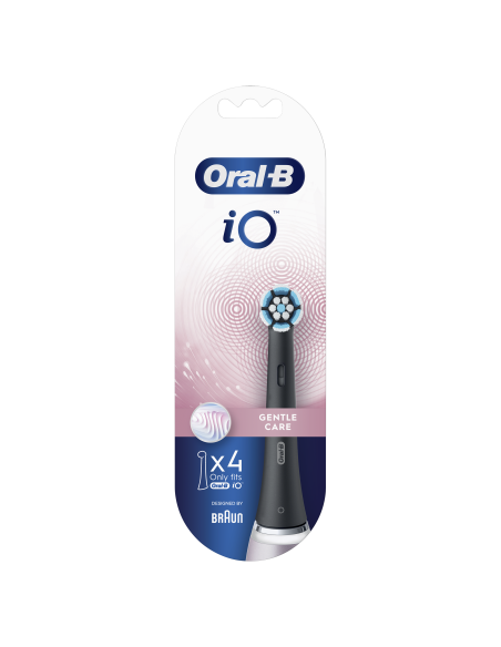 SB-4 Oral-B iO Gentle Care Black varuharjapead 4 tk.