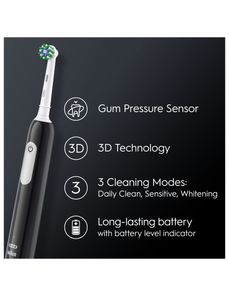 D305.513.3 Pro Series 1 Elektriline Hambahari Black Cross Action