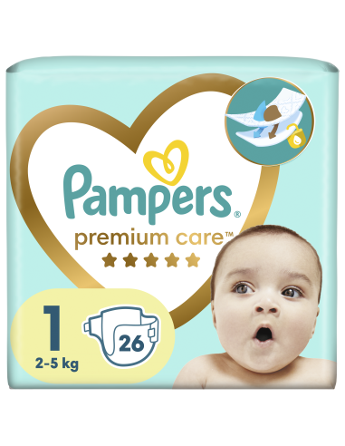 KAST 3 tk! Pampers Premium Care Mähkmed,  Suurus 1 (Mini), 2–5 Kg, 26 Mähet