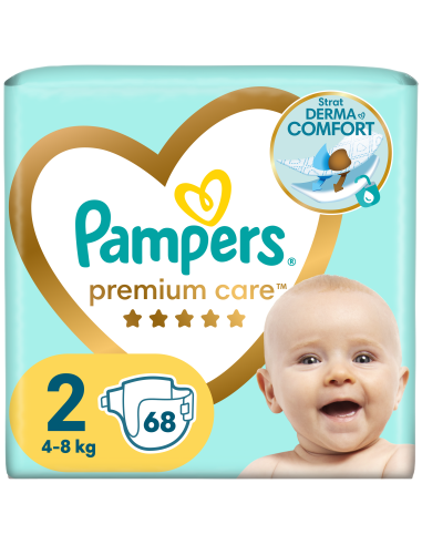 Pampers Premium Care Mähkmed,  Suurus 2 (Mini), 4–8 Kg, 68 Mähet