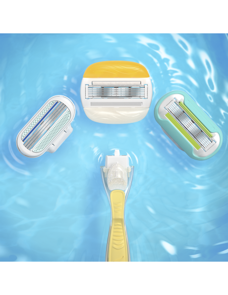 Gillette Venus ComfortGlide Coconut Plus Olay, Varuterad 4 tk