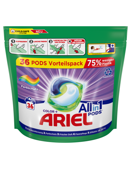 Ariel All-in-1 PODS Colour Pesukapslid, 36 Pesukorda