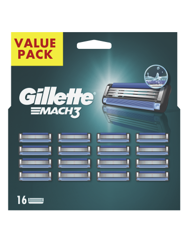 Gillette Mach3 Meeste Varuterad, 16 tk