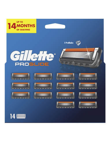 Gillette Fusion Proglide Varuterad Meestele 14 tk