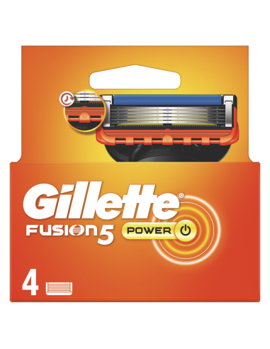 Gillette Fusion5 Power Raseerija Terad Meestele, 4 Vahetustera