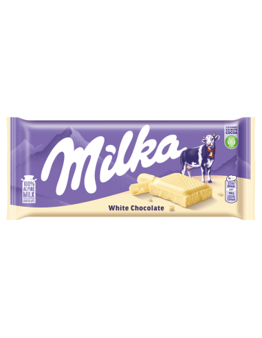 Milka valge šokolaad 100g