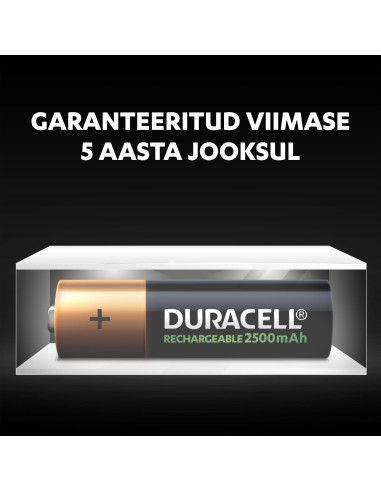 Duracell akupatarei NiMH HR6 AA 2500mAh 2 tk