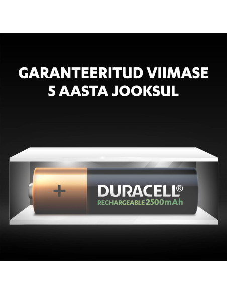 Duracell akupatarei NiMH HR6 AA 2500mAh 2 tk