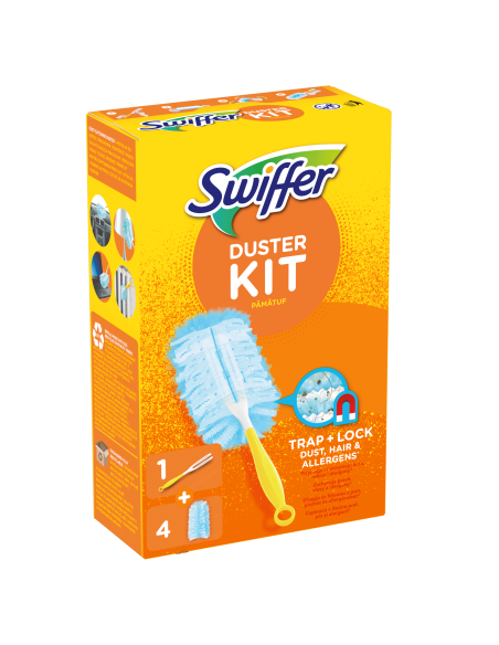 KAST 9 tk! Swiffer Duster Starter Kit Tolmuhari + Varuhari 4 tk