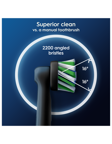 Oral-B EB50-4 Cross Action Pro Black Varuharjad, 4 tk