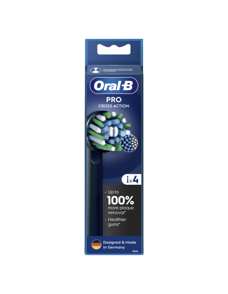 Oral-B EB50-4 Cross Action Pro Black Varuharjad, 4 tk