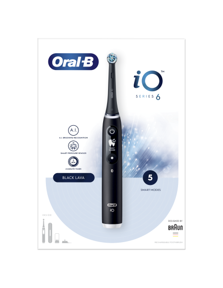 iOM6.1B6.3DK Oral-B iO6 elektriline hambahari Black Onyx