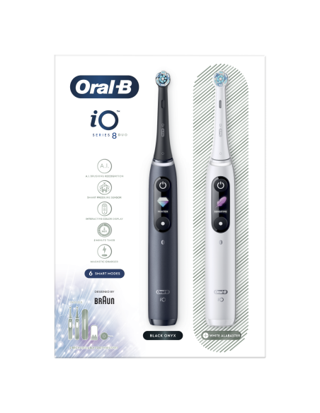 iOM8d.2H2.2BD Oral-B iO8 Elektriline Hambahari Duo Black/White