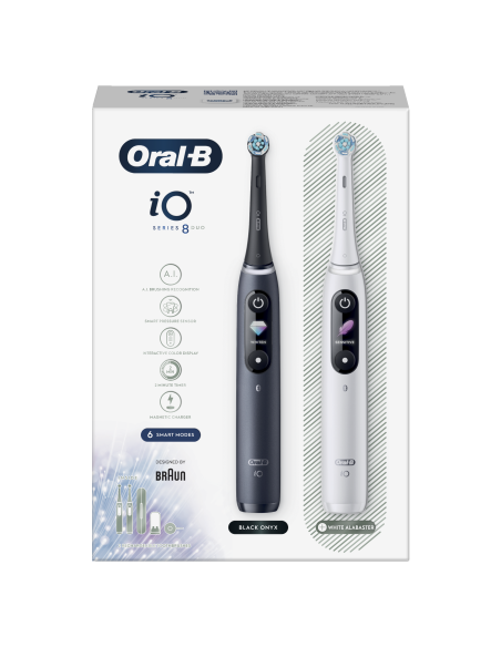 iOM8d.2H2.2BD Oral-B iO8 Elektriline Hambahari Duo Black/White