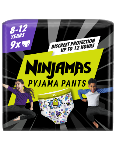 KAST 6 tk! Pampers Ninjamas Pidžaamapüksid Space, 9 tk, 27-43 kg