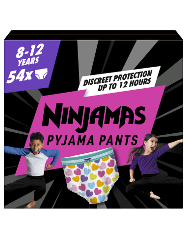 Pampers Ninjamas Pidžaamapüksid Heart, 54 tk,...
