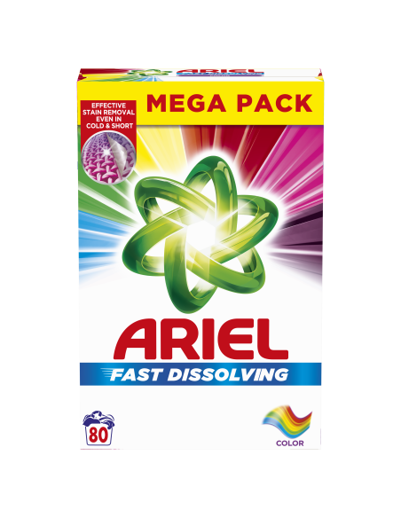 Ariel Pesupulber Color, 4.4 kg, 80 Pesukorda