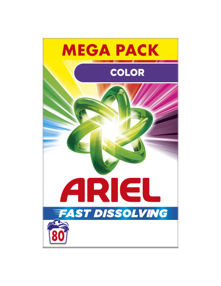 Ariel Pesupulber Color, 4.4 kg, 80 Pesukorda