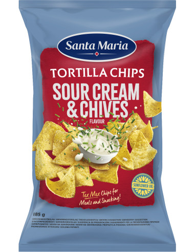 Santa Maria Tortillakrõpsud hapukoore ja murulaugu 185g