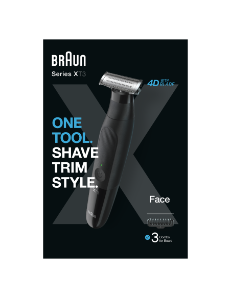 XT3100 Braun Series X habemetrimmer/piirel, pardel meestele