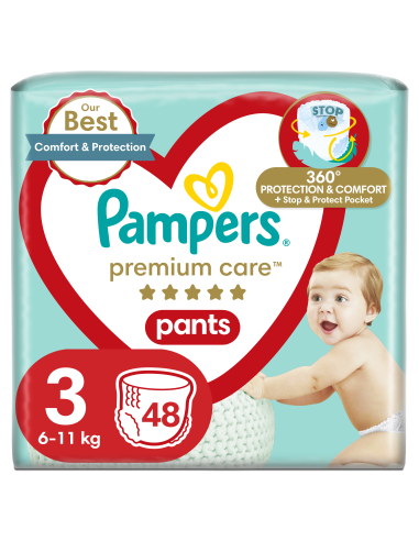 KAST 2 tk! Pampers Premium Care Pants Püksmähkmed, Suurus 3, 48 Mähet, 6-11kg
