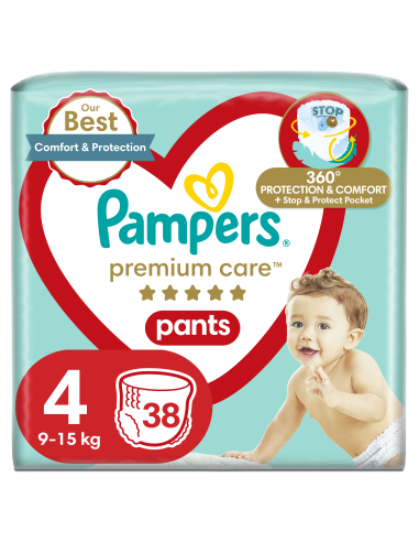 KAST 2 tk! Pampers Premium Care Pants Püksmähkmed, Suurus 4, 38 Mähet, 9-15kg