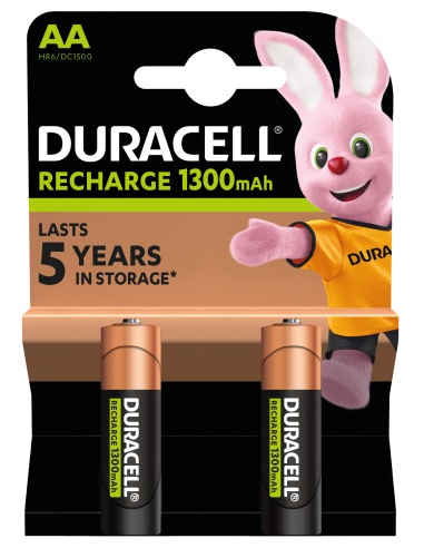 KAST 10 tk! Duracell akupatarei NiMH HR6 AA 1300mAh 2 tk