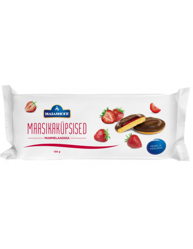 KAST 14 tk! Maiasmokk maasikaküpsised marmelaadiga 130g