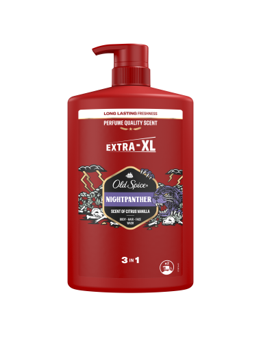 KAST 4 tk! Old Spice Night Panther Meeste Dušigeel Ja Šampoon, 1000ml