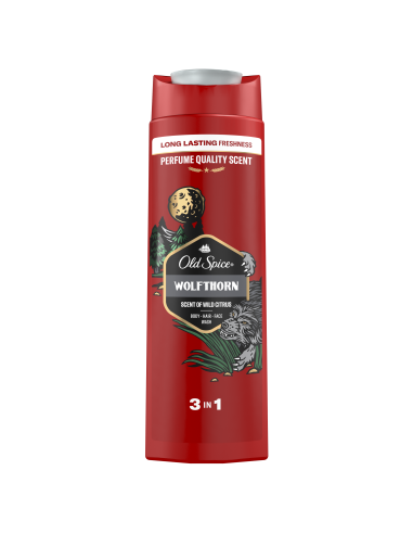 KAST 6 tk! Old Spice Wolfthorn Meeste Dušigeel Ja Šampoon, 400 ml