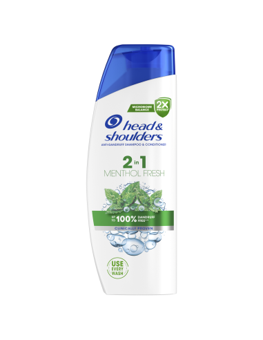 Head & Shoulders Šampoon Menthol Fresh 2in1, 250 ml