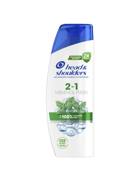 Head & Shoulders Šampoon Menthol Fresh 2in1, 250 ml