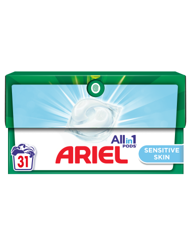 KAST 4 tk! Ariel All-in-1 PODS Sensitive Pesukapslid, 31 Pesukorda