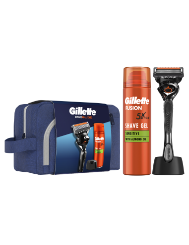 Gillette Kinkekomplekt ProGlide Raseerija + Raseerimisgeel 200 ml + Raseerija Alus