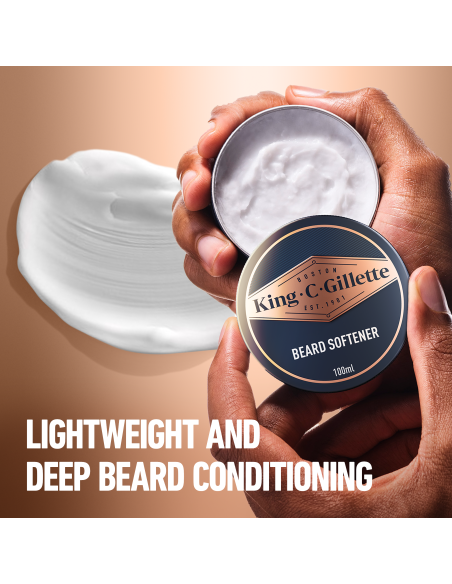 King C Gillette Kinkekomplekt Meeste Habeme- ja Näopesuvedelik, 350 ml + Habeme Palsam 100 ml + Kott
