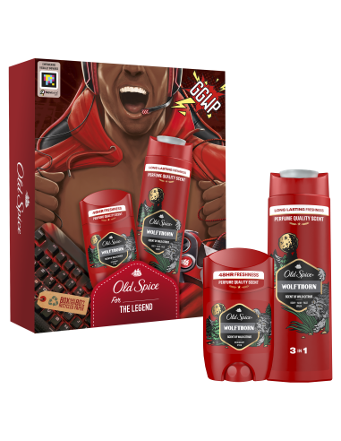 KAST 6 tk! Old Spice Kinkekomplekt Wolfthorn Gamer