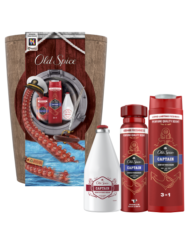 KAST 6 tk! Old Spice Kinkekomplekt Captain Barrel