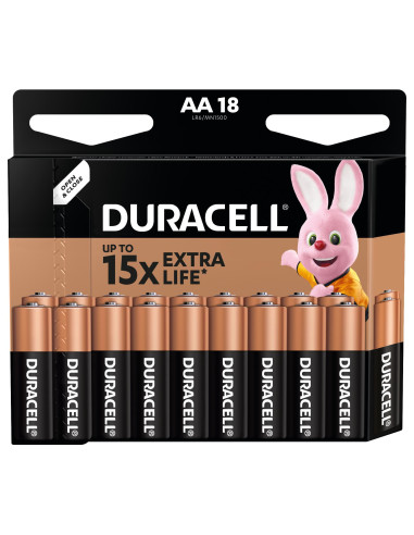 Duracell patarei AA/MN1500 18 tk megapakk