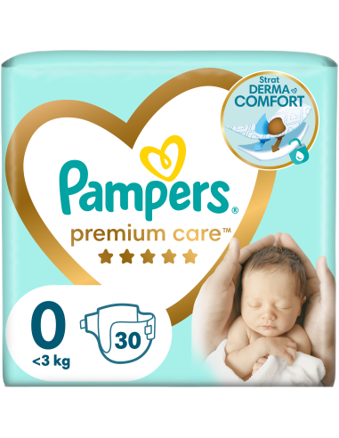 Pampers Premium Care Mähkmed,  Suurus 0 (Mini), <3 Kg, 30 Mähet