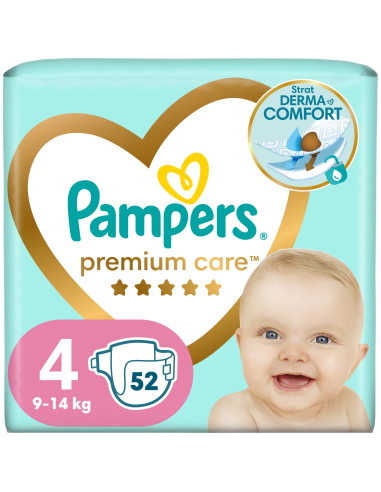 Pampers Premium Care Mähkmed, Suurus 4 (Maxi), 9–14 Kg, 52 Mähet