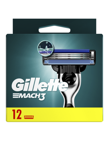 Gillette Mach3 Raseerija Terad Meestele, 12 Vahetustera