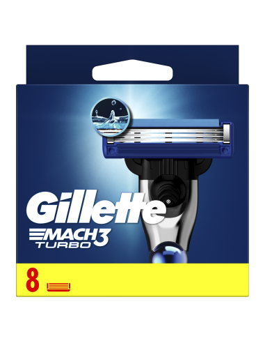 Gillette Mach3 Turbo Meeste Raseerija Varuterad, 8 tk