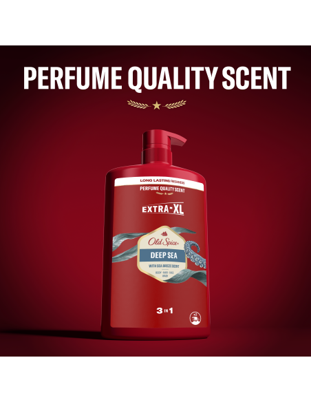 KAST 4 tk! Old Spice Deep Sea Meeste Dušigeel Ja Šampoon, 1000ml