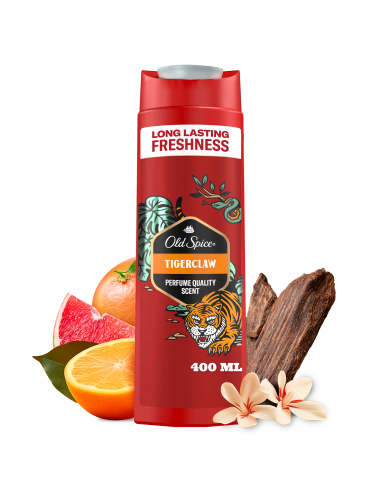 KAST 6 tk! Old Spice Tigerclaw Meeste Dušigeel Ja Šampoon, 400 ml