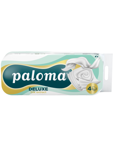 Paloma Deluxe Silk tualettpaber 10 rulli 4-kihiline