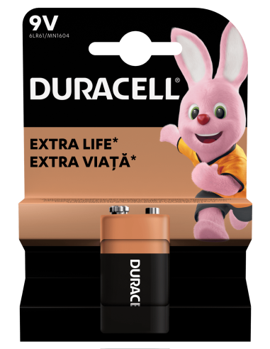 Duracell patarei 9V/MN1604 1 tk