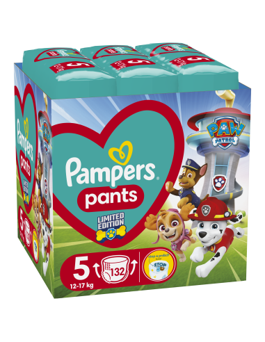 Pampers Pants Paw Patrol Püksmähkmed, Suurus 5, 132 Mähet, 12-17kg