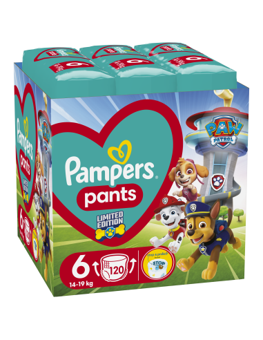 Pampers Pants Paw Patrol Püksmähkmed, Suurus 6, 120 Mähet, 14-19kg