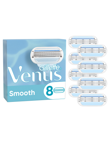 Gillette Venus Smooth Raseerija Varuterad, 8 tk
